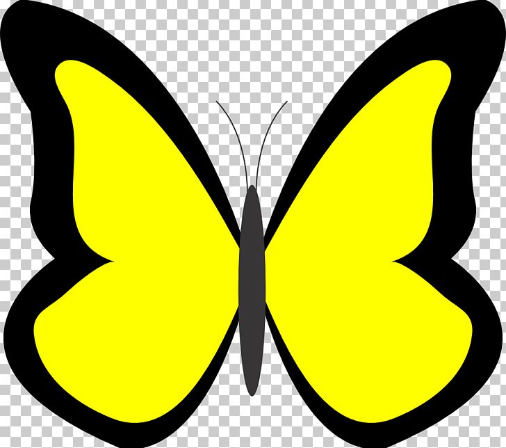 yellow butterfly clip art