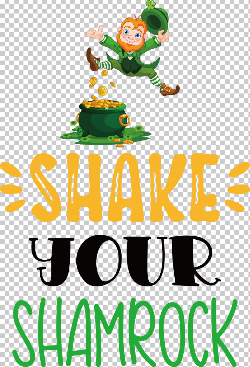 Shake Your Shamrock St Patricks Day Saint Patrick PNG, Clipart, Behavior, Happiness, Leaf, Line, Logo Free PNG Download