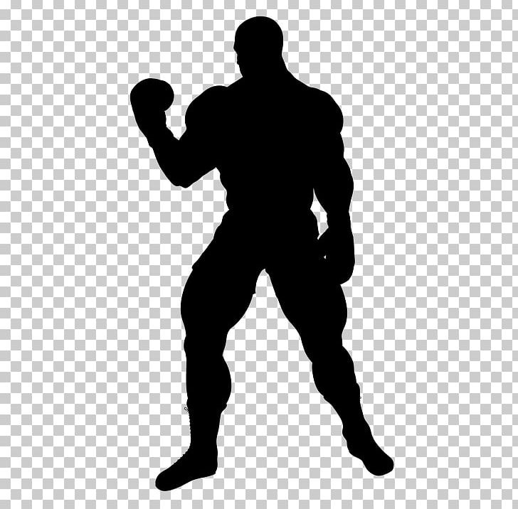 muscle man silhouette