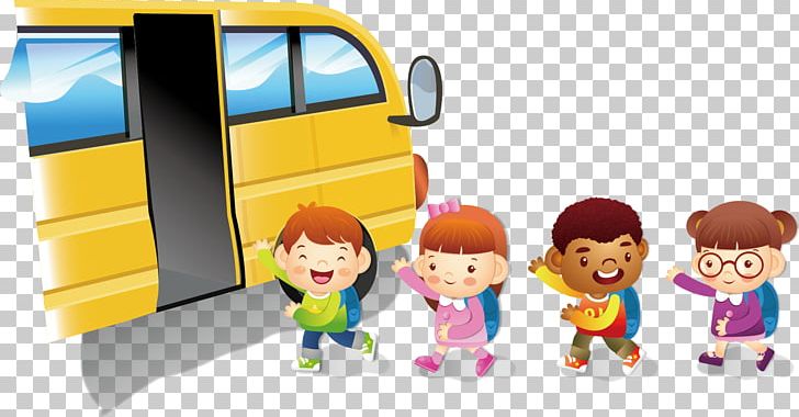 Cartoon Illustration PNG, Clipart, Adobe Illustrator, Artworks, Back To School, Bus Vector, Child Free PNG Download