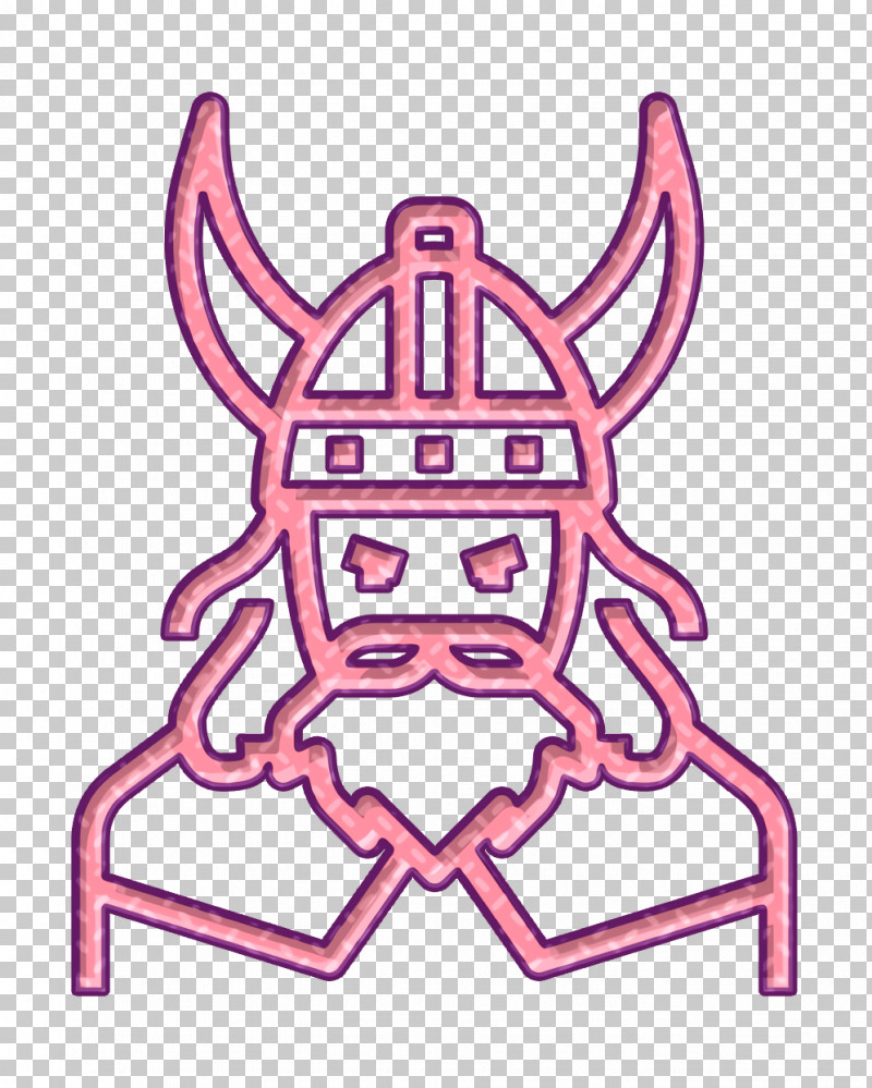 Warrior Icon Viking Icon Game Elements Icon PNG, Clipart, Coloring Book, Game Elements Icon, Line, Magenta, Pink Free PNG Download