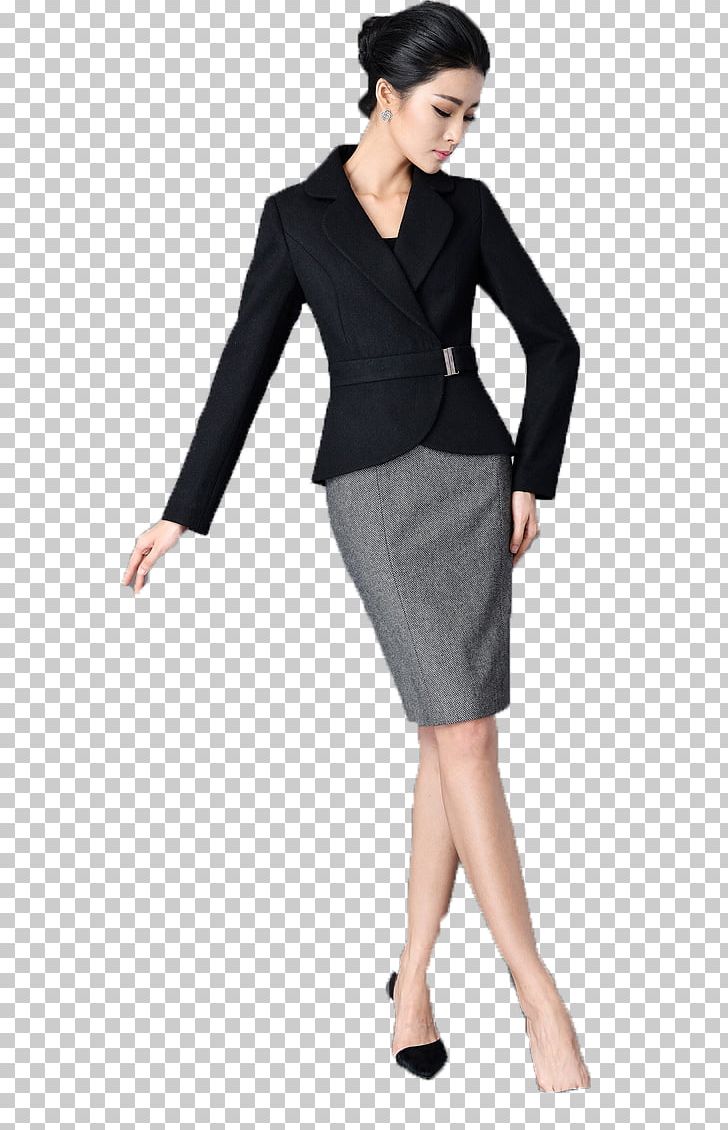 Suit Woman White-collar Worker Skirt Little Black Dress PNG, Clipart, Black, Blazer, Clothing, Collar, Dress Free PNG Download