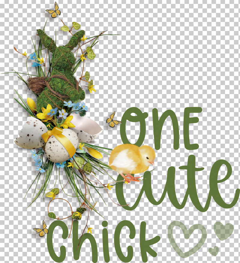 One Cute Chick Easter Day Happy Easter PNG, Clipart, Cut Flowers, Easter Day, Floral Design, Flower, Flower Bouquet Free PNG Download