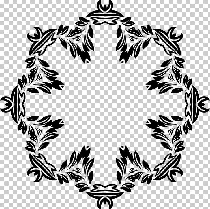 Flower Motif Floral Design PNG, Clipart, Art, Black And White, Branch, Circle, Decorative Free PNG Download