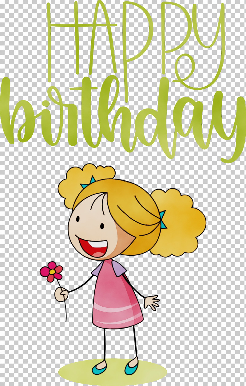 Human Cartoon Happiness Smiley Flower PNG, Clipart, Behavior, Cartoon, Flower, Happiness, Happy Birthday Free PNG Download