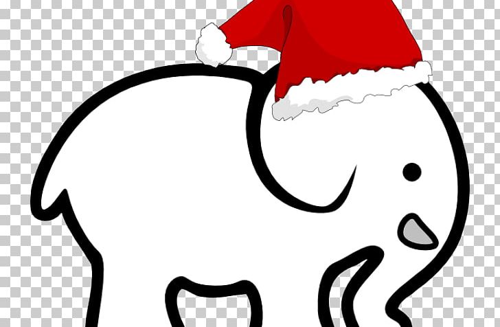 White Elephant Gift Exchange Santa Claus Christmas Day PNG, Clipart, Artwork, Black And White, Cat, Cat Like Mammal, Christmas Free PNG Download