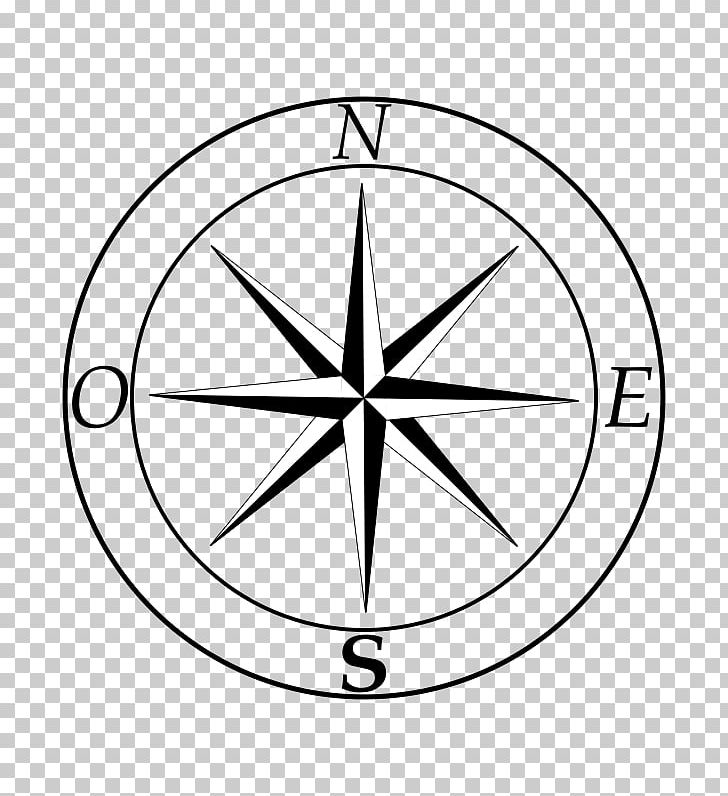 North Polaris Compass PNG, Clipart, Angle, Area, Black And White, Circle, Compass Free PNG Download