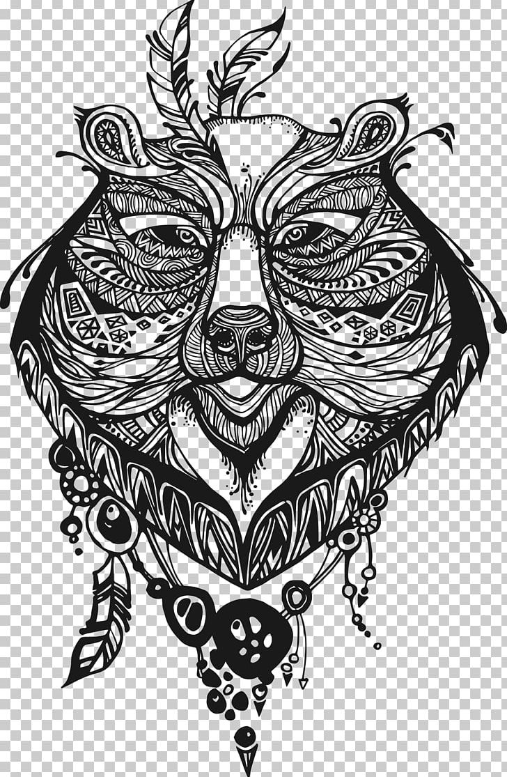 Bear Totem Drawing Illustration PNG, Clipart, Animals, Art, Christmas Decoration, Decor, Design Free PNG Download