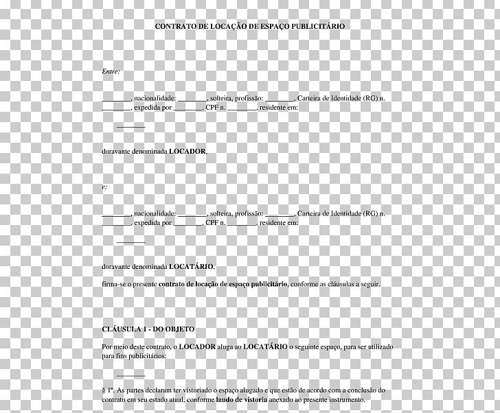 Document Contrato De Locação Contract Renting Direito De Uso PNG, Clipart, Angle, Area, Banja Luka Stock Exchange, Black And White, Contract Free PNG Download