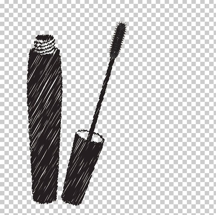 Mascara Drawing Cosmetics Illustration PNG, Clipart, Black, Black And White, Brush, Brush Effect, Brush Stroke Free PNG Download