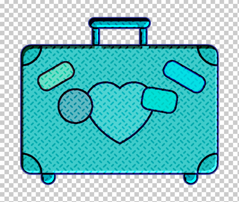Wedding Set Icon Suitcase Icon Luggage Icon PNG, Clipart, Electric Blue M, Geometry, Green, Line, Luggage Icon Free PNG Download