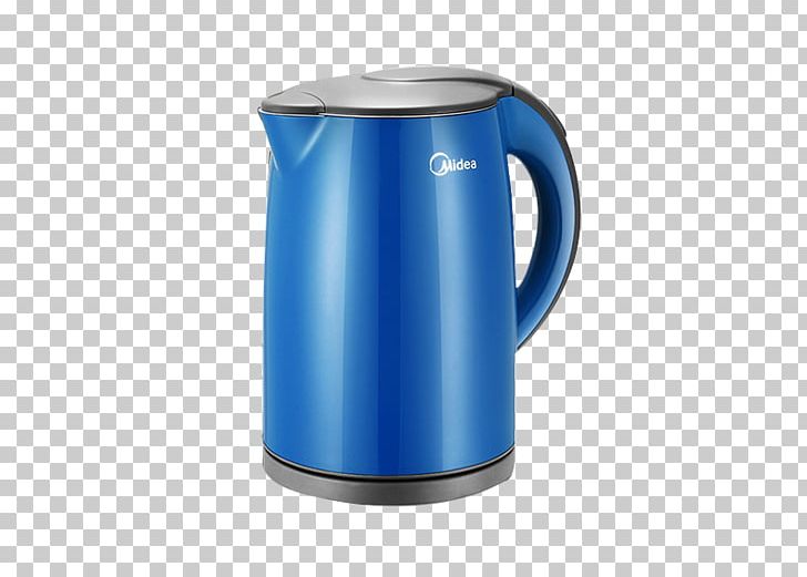 Electric Kettle Electricity Midea Vacuum Flask PNG, Clipart, Antiscald, Automatic, Blue, Cobalt Blue, Cup Free PNG Download