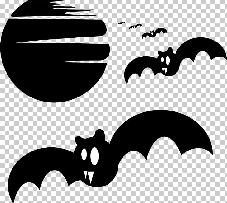 Spooky Halloween PNG, Clipart, Artwork, Bat, Black, Black And White, Drawing Free PNG Download