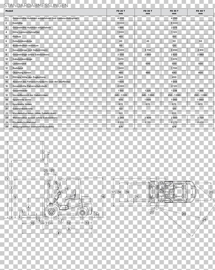 Technical Drawing Diagram Forklift PNG, Clipart, Angle, Area, Black And White, Diagram, Drawing Free PNG Download