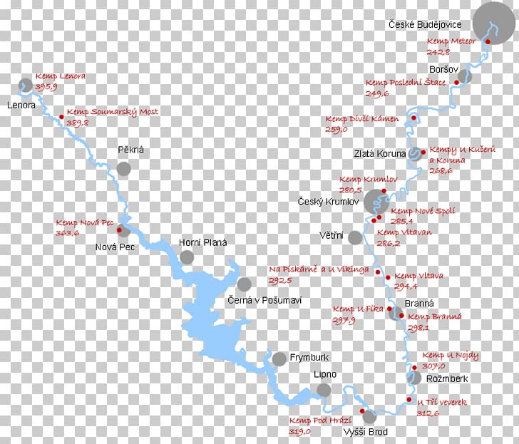 Vltava Vyšší Brod Český Krumlov Nová Pec Zlatá Koruna PNG, Clipart, Area, Campsite, Diagram, Line, Map Free PNG Download