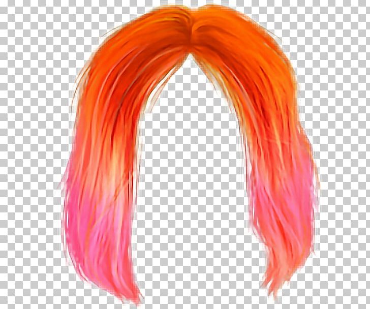 Wig Hair Orange PicsArt Photo Studio PNG, Clipart, Hair, Hair Coloring, Hair Tie, Long Hair, Orange Free PNG Download