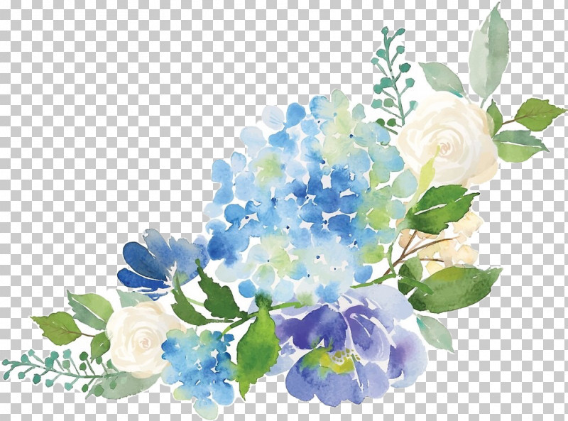 Flower Blue Plant Watercolor Paint Cut Flowers PNG, Clipart, Blue, Bouquet, Cornales, Cut Flowers, Delphinium Free PNG Download
