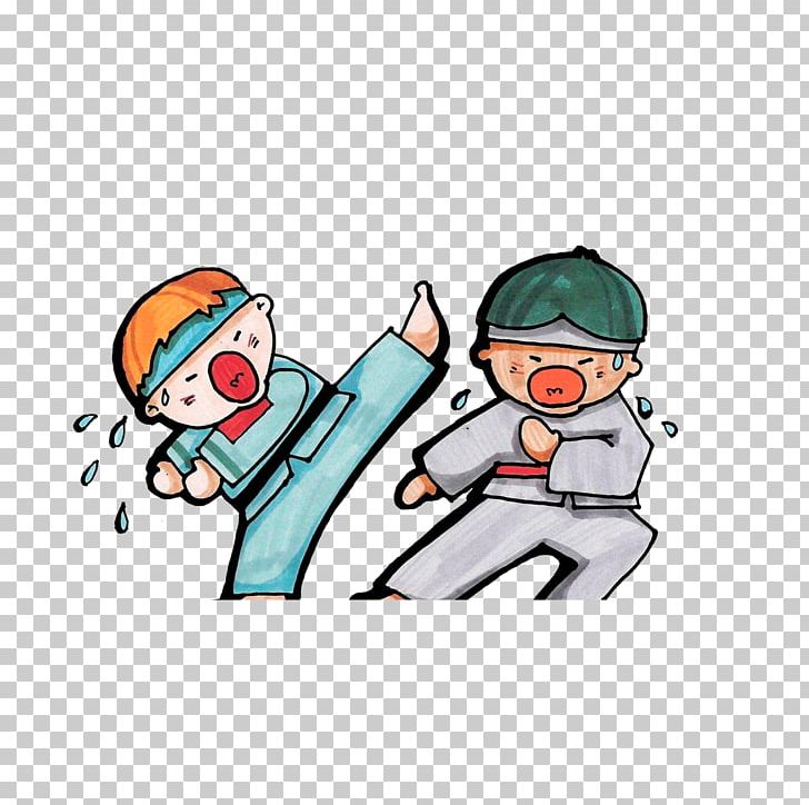 Cartoon Taekwondo PNG, Clipart, Area, Art, Avatar, Cartoon Hand Drawing, Cartoon Sweat Free PNG Download