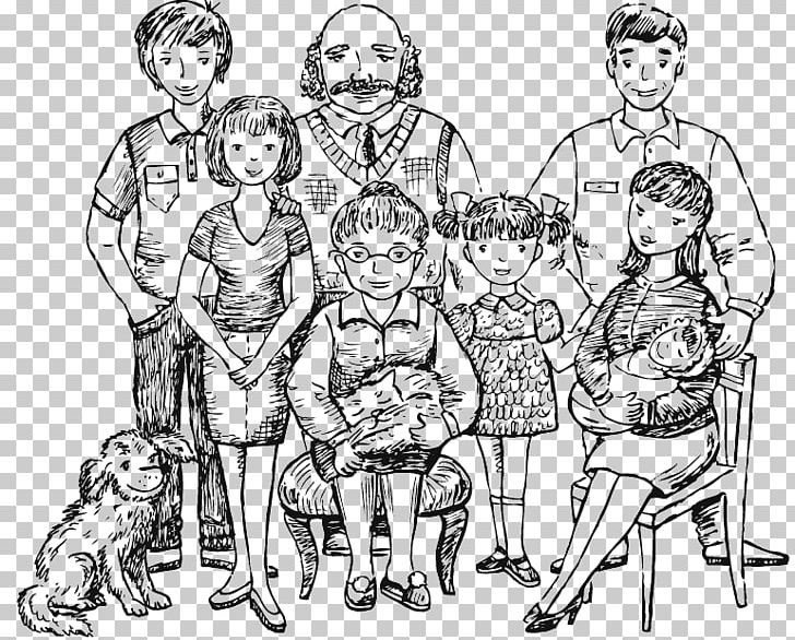 Cartoon icon of sketch little family people in... - Stock Illustration  [87647571] - PIXTA
