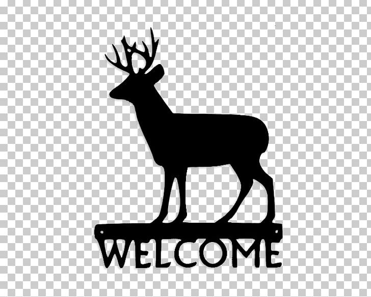 White-tailed Deer Moose Silhouette Reindeer PNG, Clipart, Animals, Antler, Black And White, Deer, Drawing Free PNG Download