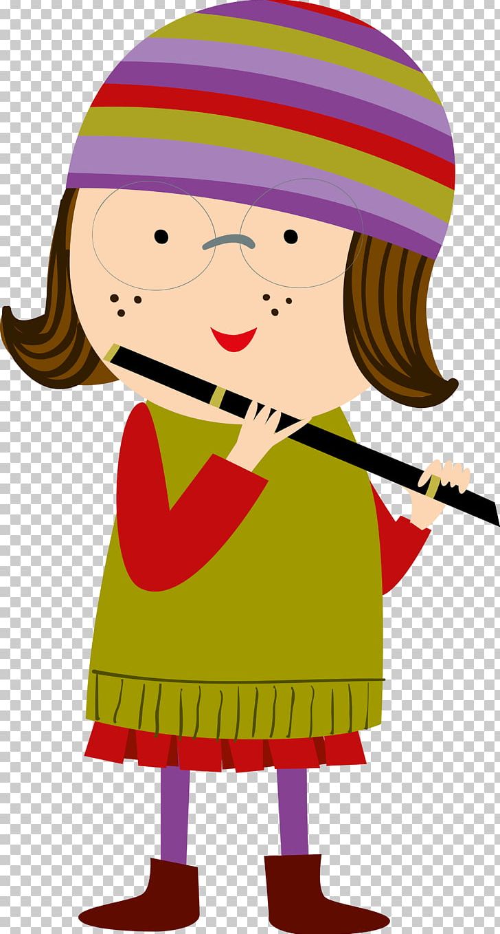 Flute Cartoon Drawing Musical Instruments PNG, Clipart, Art, Artwork, Cartoon, Child, Clothing Free PNG Download