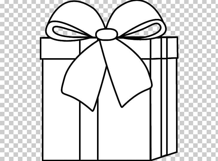 Gift Christmas Black And White PNG, Clipart, Angle, Area, Art, Birthday, Black Free PNG Download