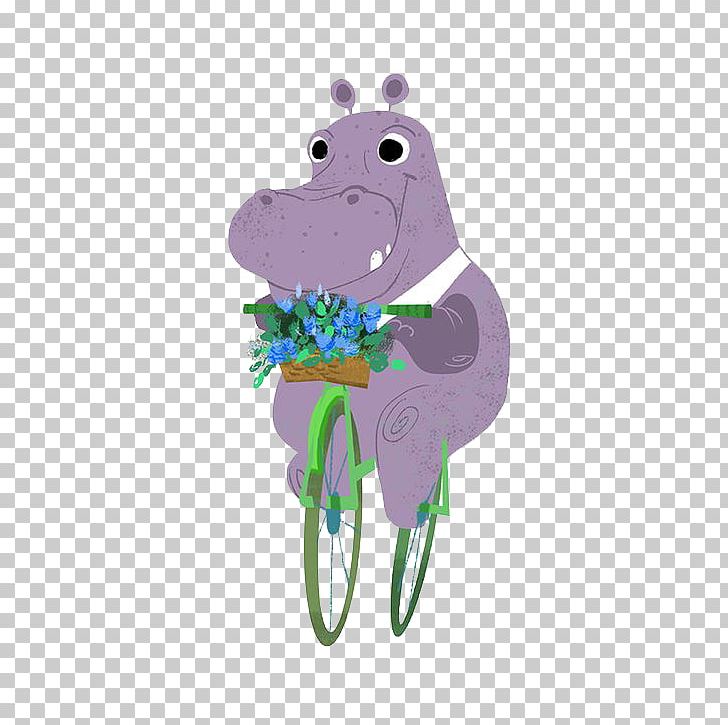 Hippopotamus Bicycle Art Bike Rhinoceros Drawing PNG, Clipart, Animal, Animals, Art, Artist, Bicycle Free PNG Download