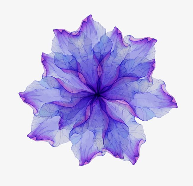 Watercolor Blue And Purple Transparent Flowers PNG, Clipart, Background, Background Shading, Bloom, Blue, Blue Clipart Free PNG Download