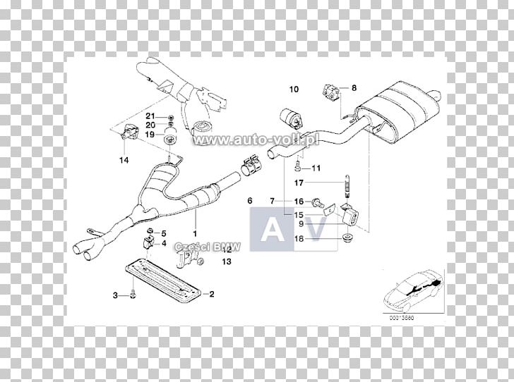 BMW 5 Series Car Exhaust System Muffler PNG, Clipart, 2019 Mini Cooper, Angle, Area, Auto Part, Black And White Free PNG Download