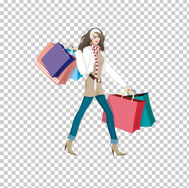 Shopping Woman Graphic Design PNG, Clipart, Advertising, Art, Bag, Coffee Shop, Designer Free PNG Download