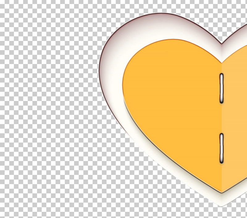 Yellow Heart PNG, Clipart, Heart, Paint, Watercolor, Wet Ink, Yellow Free PNG Download