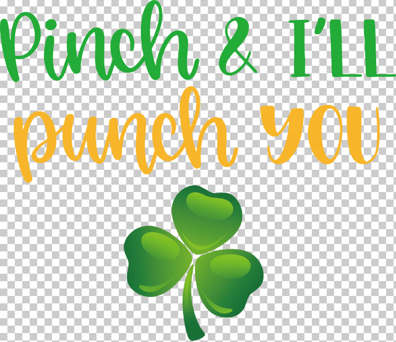 Pinch Punch St Patricks Day PNG, Clipart, Biology, Green, Leaf, Line, Logo Free PNG Download