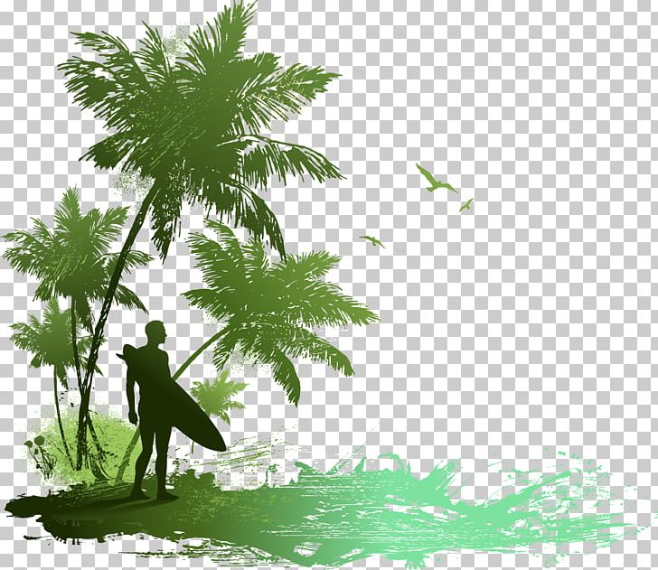 Beach Seaside Resort Silhouette Drawing PNG, Clipart, Beach, Beaches, Beach Party, Beach Vector, Branch Free PNG Download