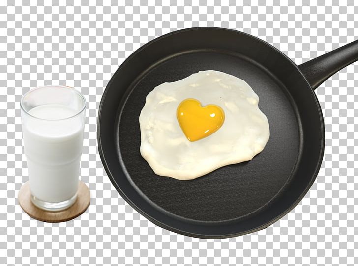 Fried Egg Breakfast Milk Heart PNG, Clipart, Black, Black And White, Breakfast, Cooking, Dish Free PNG Download