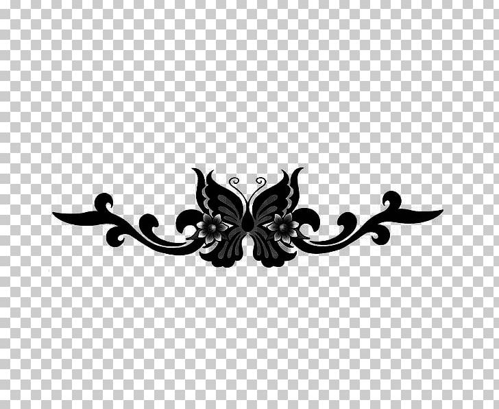 Lower-back Tattoo Butterfly Abziehtattoo Sticker PNG, Clipart, Abziehtattoo, Adhesive, Black, Black And White, Body Art Free PNG Download