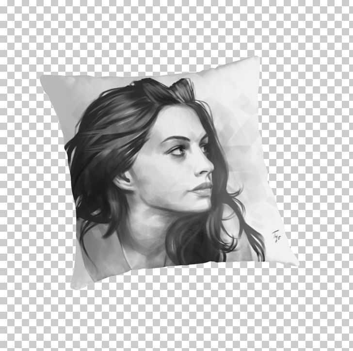 Black And White Cushion Pillow Monochrome Photography PNG, Clipart, Anne Hathaway, Black, Black And White, Celebrities, Cushion Free PNG Download