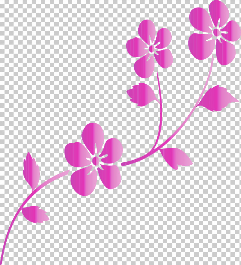 Pink Flower Plant Pedicel Violet PNG, Clipart, Blossom, Branch, Decoration Frame, Flower, Flower Frame Free PNG Download