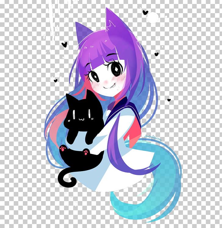 Cat Drawing Anime Art PNG, Clipart, Animation, Anime, Art, Black Cat, Cartoon Free PNG Download