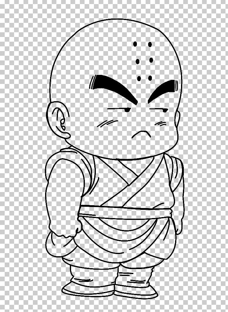 Krillin Line Art Thumb Character PNG, Clipart, Arm, Art, Black, Black And White, Character Free PNG Download