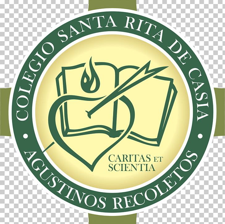 Logo School Colegio Santa Rita De Casia Brand University Of North Carolina At Chapel Hill PNG, Clipart, Area, Brand, Gas Mask, Grass, Green Free PNG Download