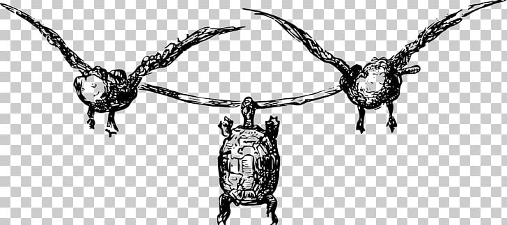 Turtle Aesop's Fables Tortoise PNG, Clipart, Aesops Fables, Animals, Black And White, Body Jewelry, Chain Free PNG Download