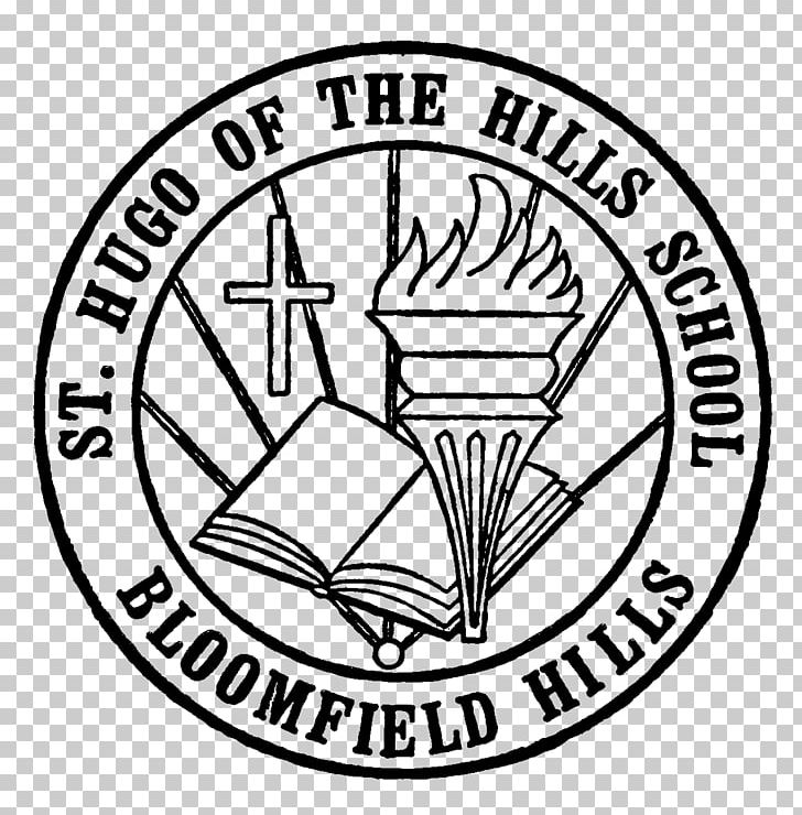 St Hugo Of The Hills School St. Hugo Of The Hills Church Logo Catholic School Organization PNG, Clipart, Area, Black And White, Bloomfield Hills, Brand, Catholicism Free PNG Download