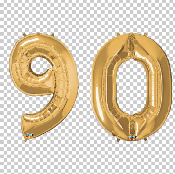 Gas Balloon Gold Mylar Balloon Number PNG, Clipart, Amazoncom, Balloon, Birthday, Brass, Costume Party Free PNG Download