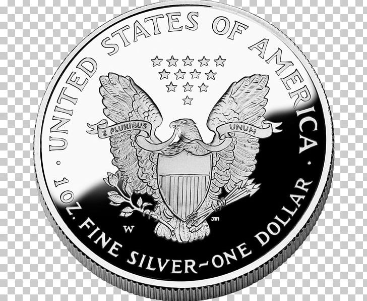 Dollar Coin American Silver Eagle PNG, Clipart, Black And White, Brand, Bullion Coin, Coin, Coins Free PNG Download