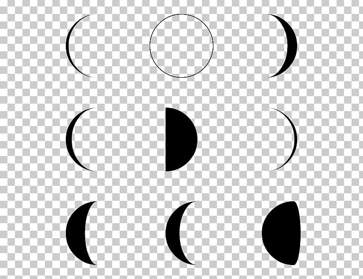 Lunar Phase Moon Computer Icons PNG, Clipart, Area, Black, Black And White, Black Moon, Circle Free PNG Download