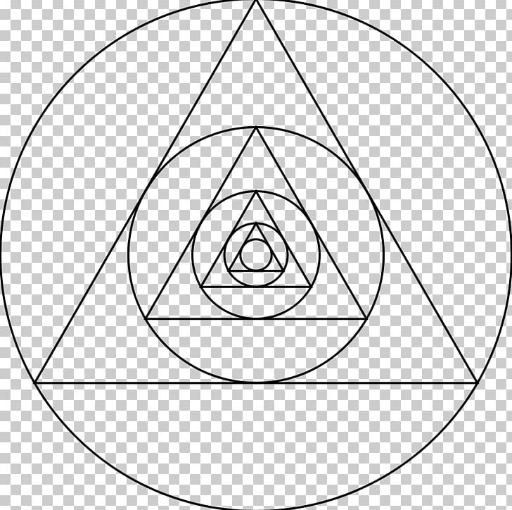 Circle Triangle Drawing PNG, Clipart, Angle, Area, Art, Black And White, Circle Free PNG Download