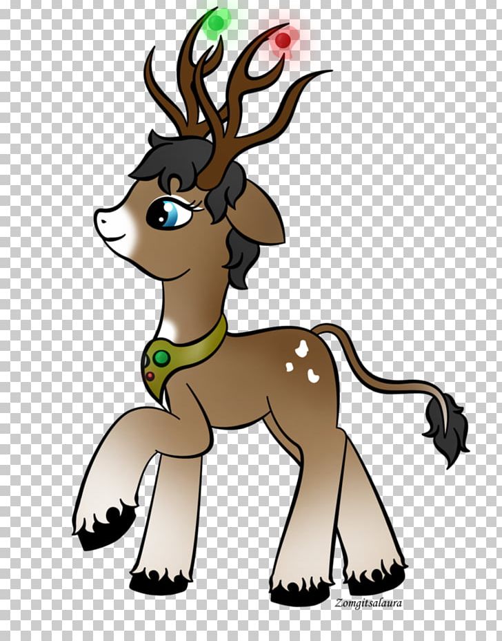 Reindeer Pony Drawing PNG, Clipart, Antler, Carnivoran, Cartoon, Deer, Drawing Free PNG Download