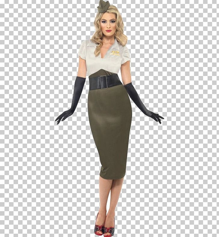 1940s Costume Party Clothing Second World War PNG, Clipart, 1940s, Abdomen, Army, Clothing, Cocktail Dress Free PNG Download