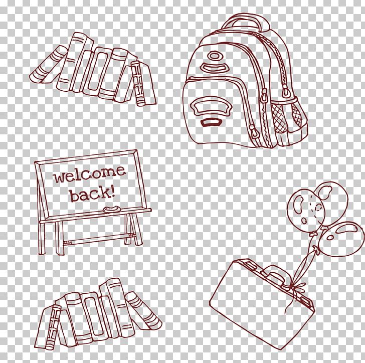Cartoon Learning Stroke PNG, Clipart, Angle, Back To School, Bag, Balloon, Blackboard Free PNG Download