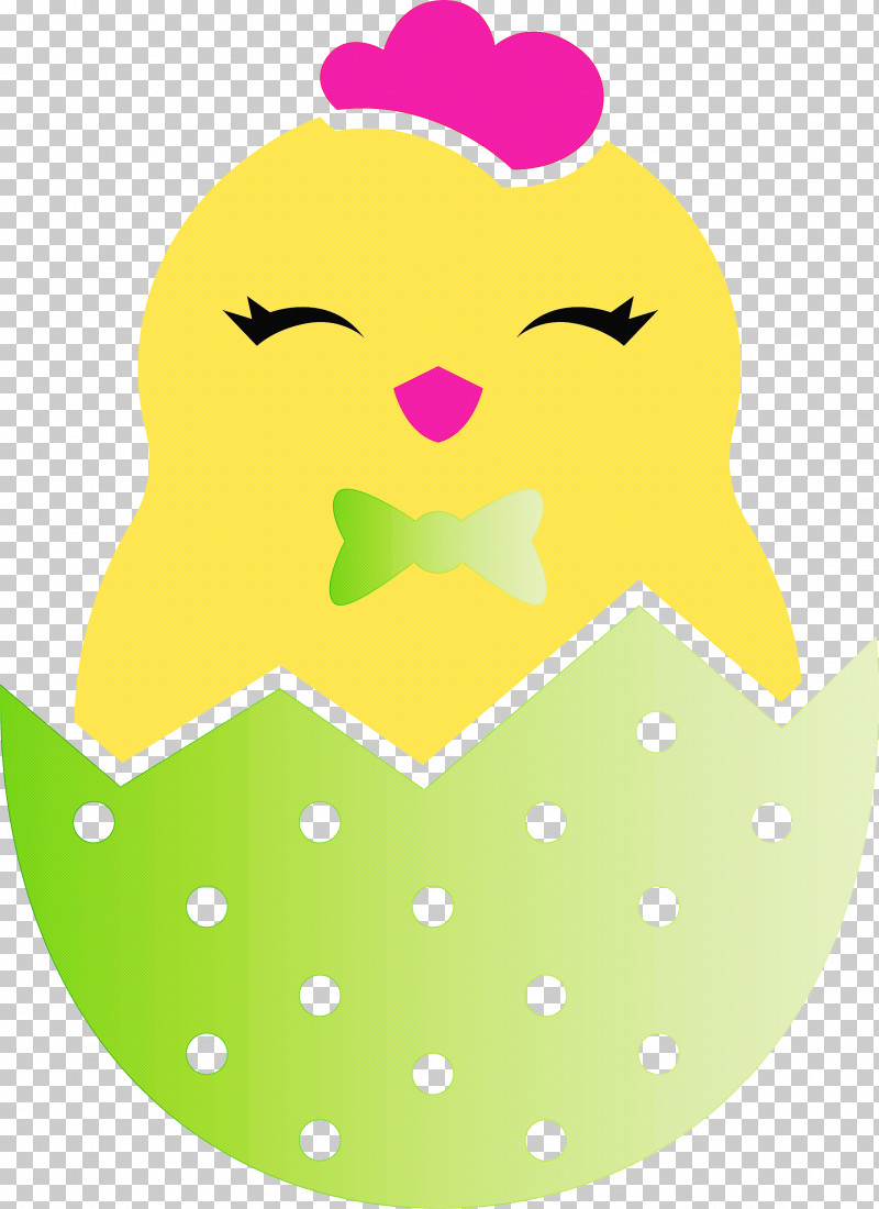 Chick In Eggshell Easter Day Adorable Chick PNG, Clipart, Adorable Chick, Chick In Eggshell, Easter Day, Polka Dot, Smile Free PNG Download